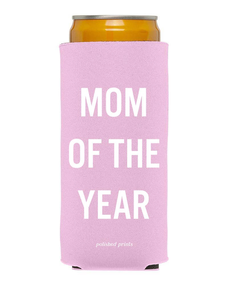 Mom of the Year Koozie | Pink