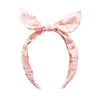 Pink Daisy Meadow Tie Headband
