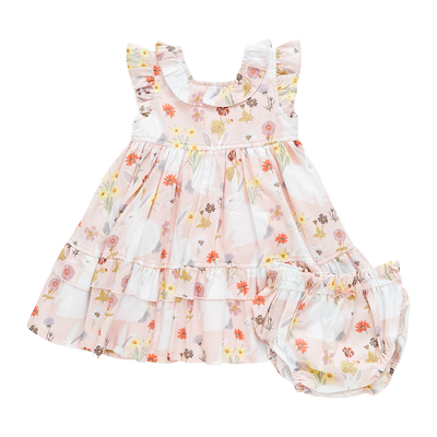 Pink Chicken Baby Judith Dress | Rabbit Garden