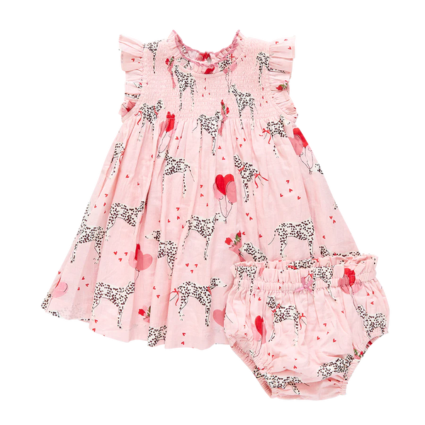 pink chicken dalmatian dress Pink Chicken Pink Dalmatian Dress Pink Chicken Baby Stevie Dress I Heart  Dalmations A Little Whimsy