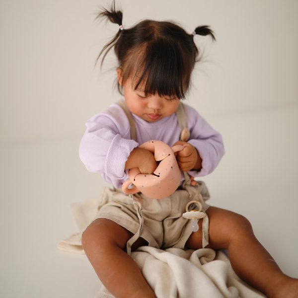 Mushie Snack Cup | Powder Pink Confetti