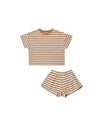 Rylee + Cru Summer Waffle Set | Camel Stripe