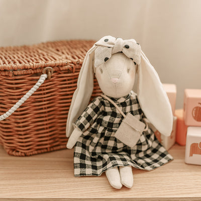 Mini Sofia Bunny | Black Check