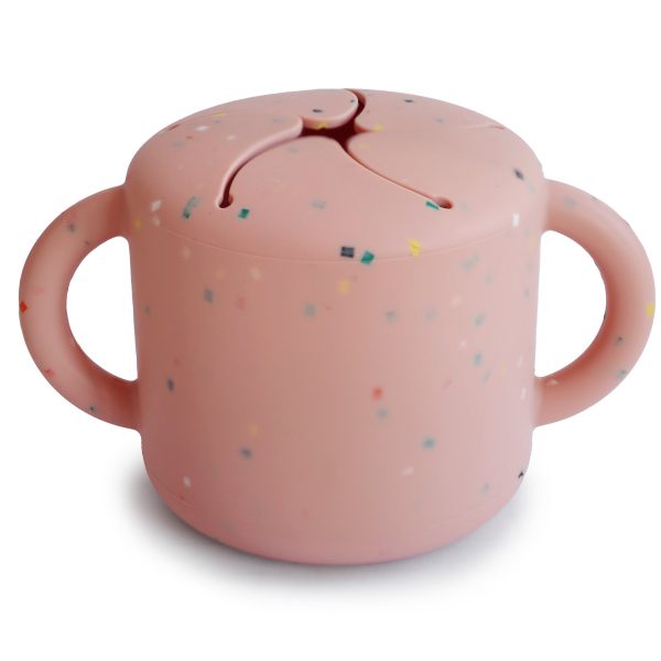 Mushie Snack Cup | Powder Pink Confetti