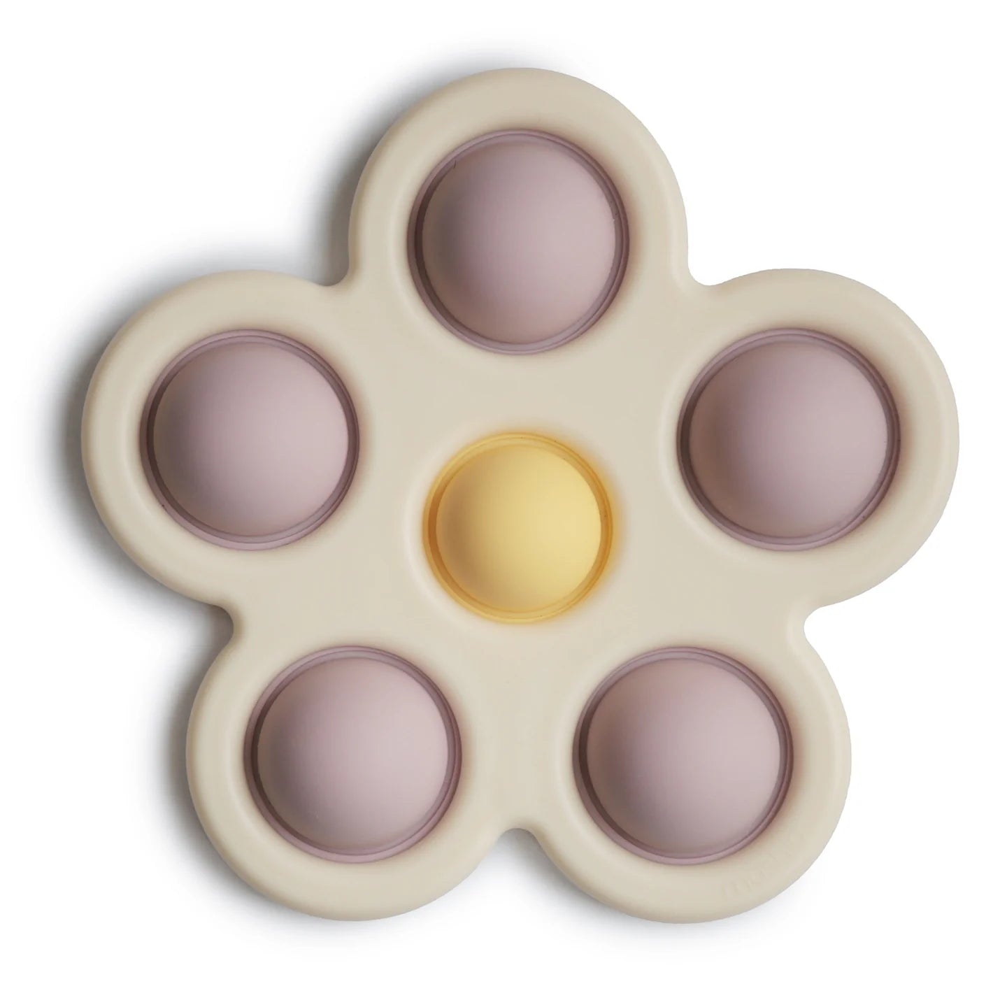 Mushie Flower Press Toy | Soft Lilac