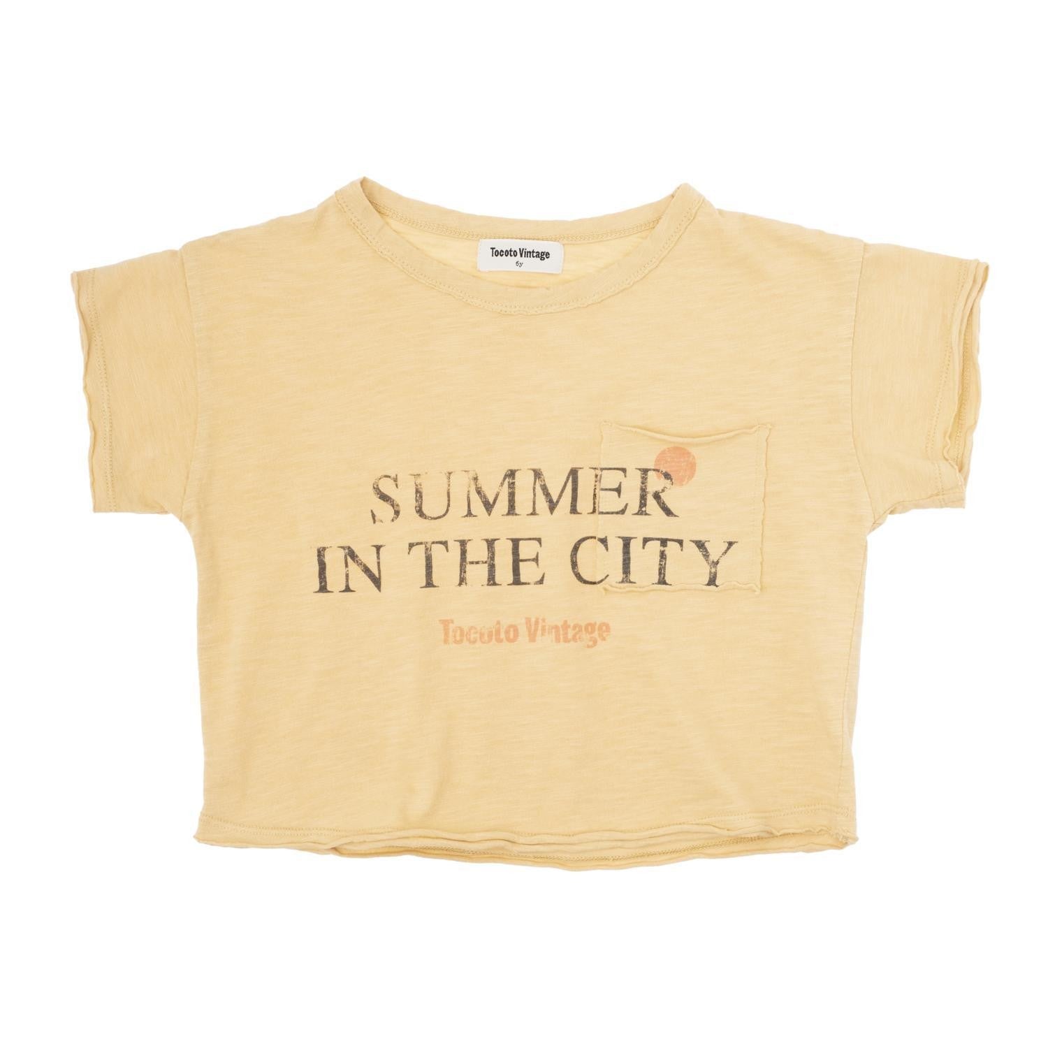 Tocoto Vintage"Summer in the City" T-Shirt | Yello