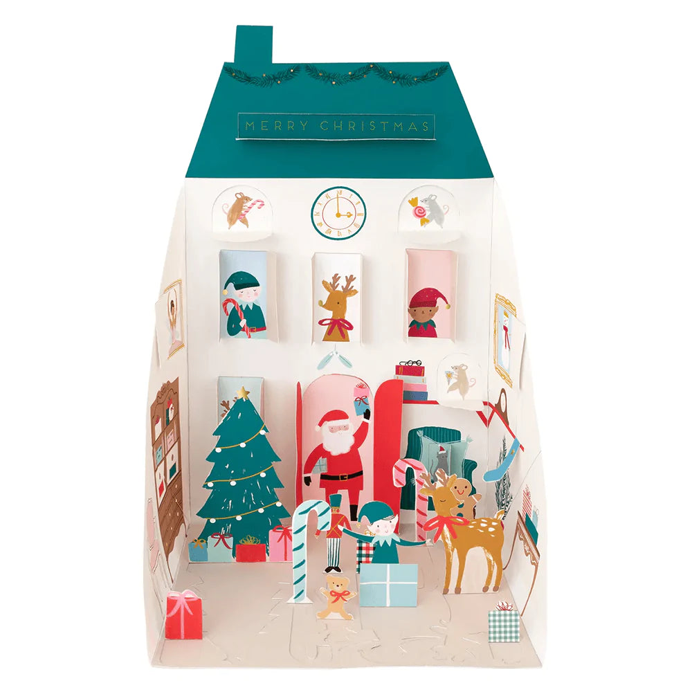 Santa's House Paper Craft Advent Calendar