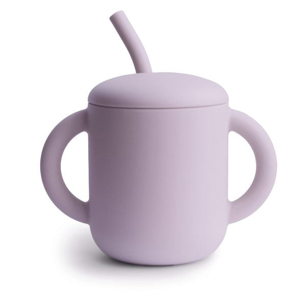 Mushie Silicone Training Cup | Soft Lilac
