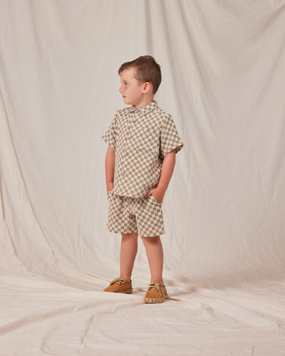 Rylee + Cru Bermuda Short | Olive Check