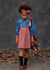Tocoto Vintage Gingham Skirt with Suspenders
