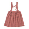 Tocoto Vintage Gingham Skirt with Suspenders