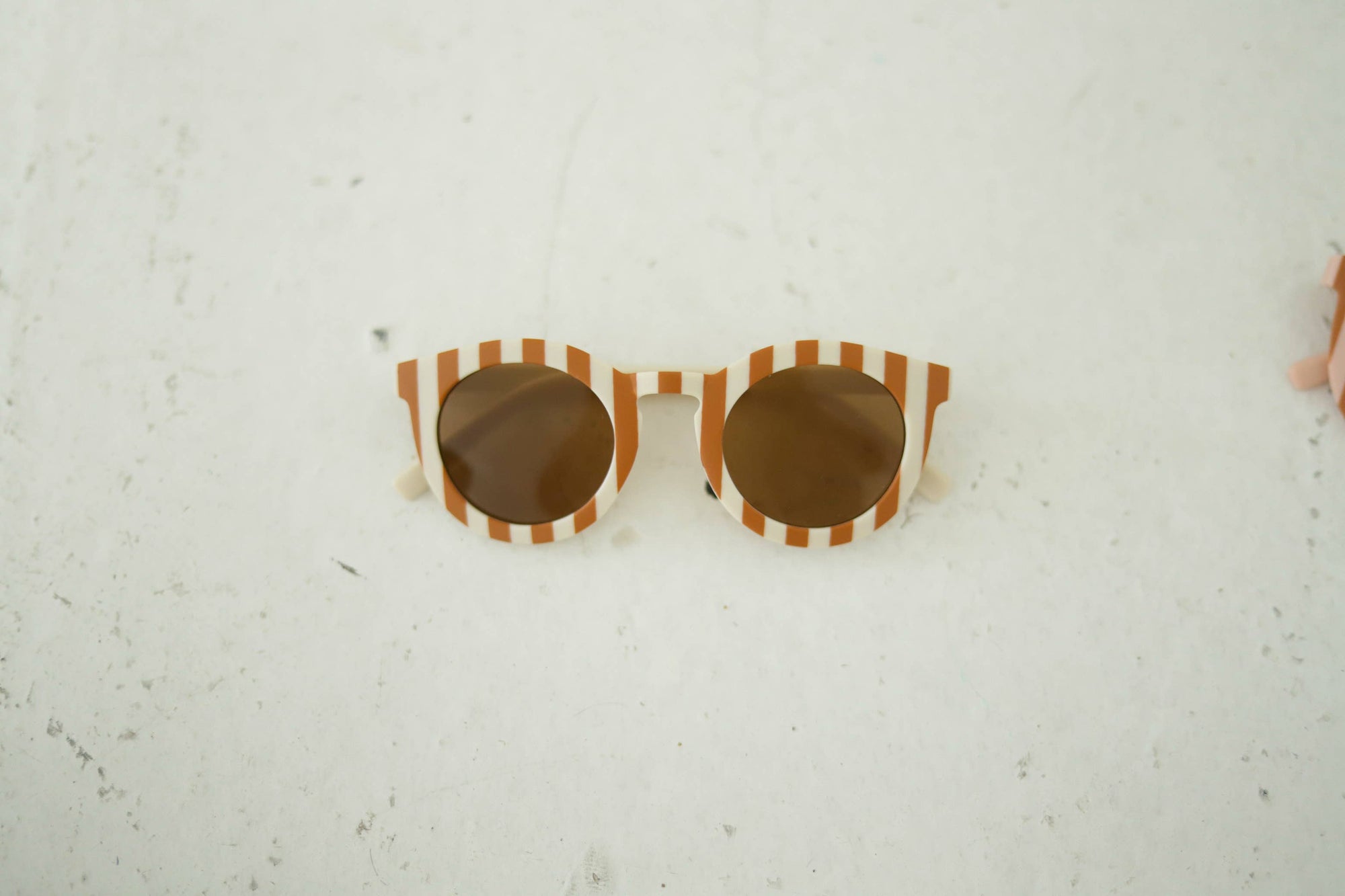 Kids Striped Sunglasses | Brown + Ivory