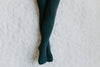 Dark Teal Ribbed Tights