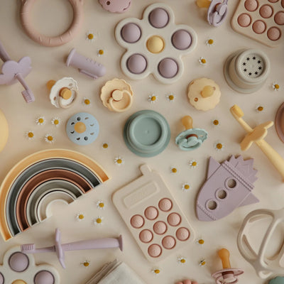Mushie Phone Press Toy | Blush