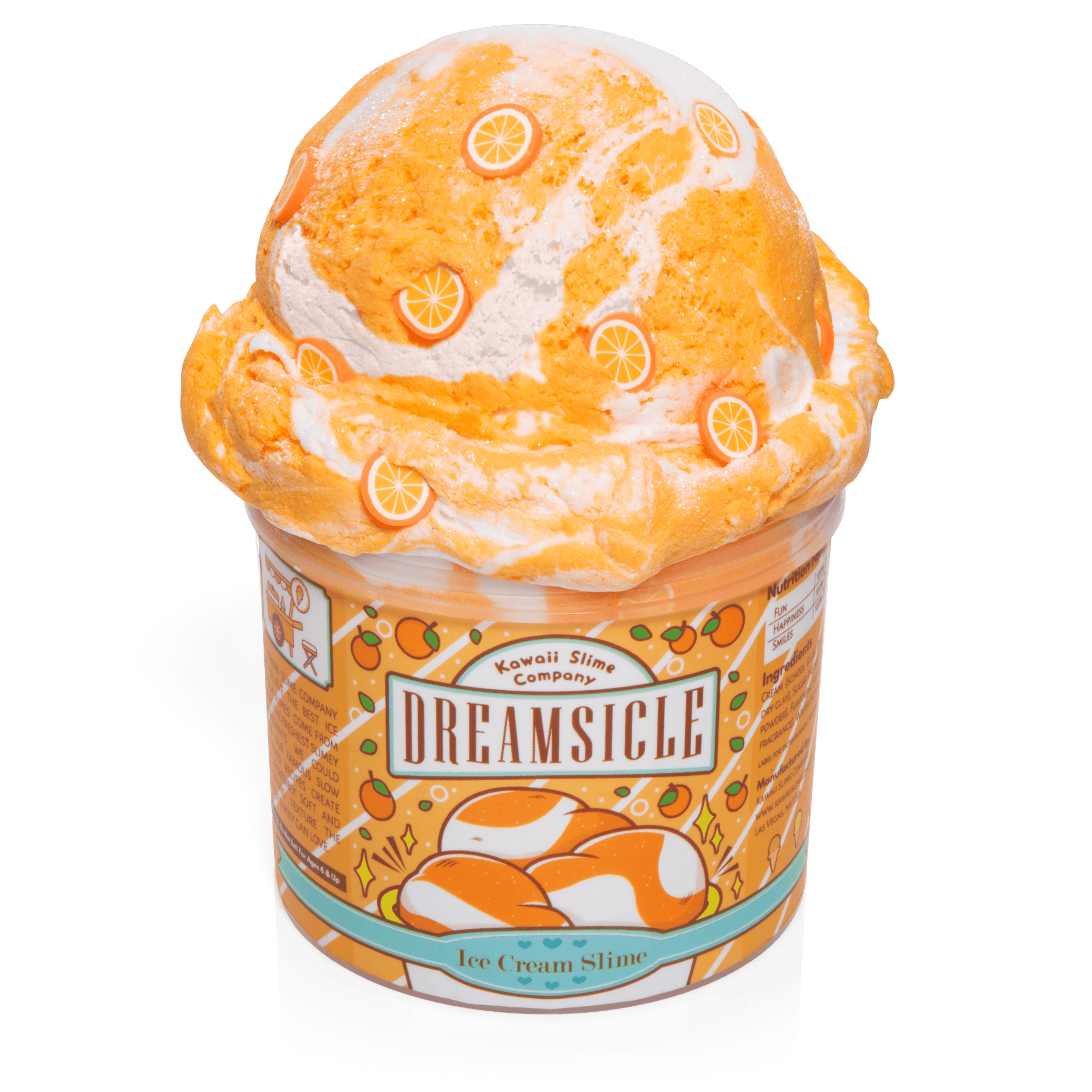 Kawaii Cotton Candy Scented Ice Cream Slime