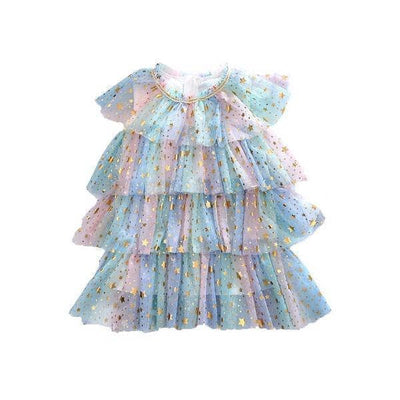 Lola and the Boys Pink Pastel Stars Dress