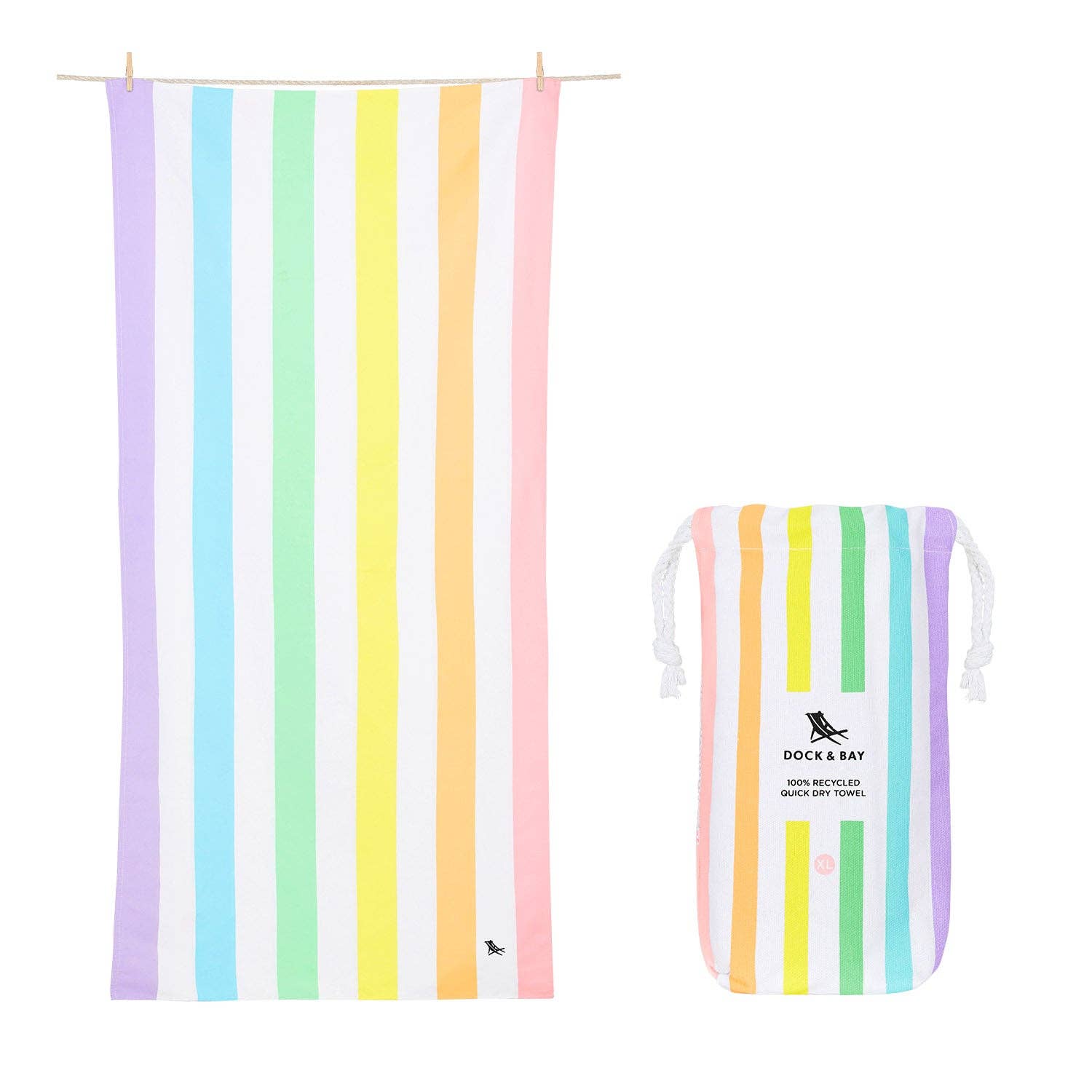 Extra-Large Quick Dry Beach Towel | Unicorn Waves