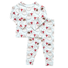 Pink Chicken Organic Santa Pajamas | Blue