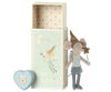 Blue Tooth Fairy Mouse in Matchbox