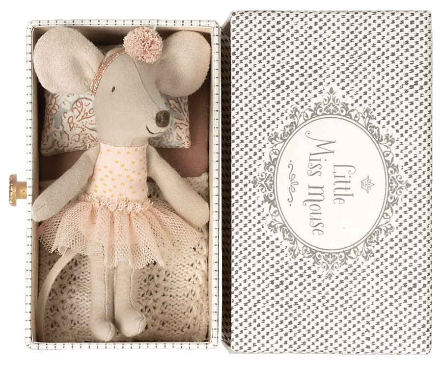 Maileg Little Sister Dance Mouse with Daybed