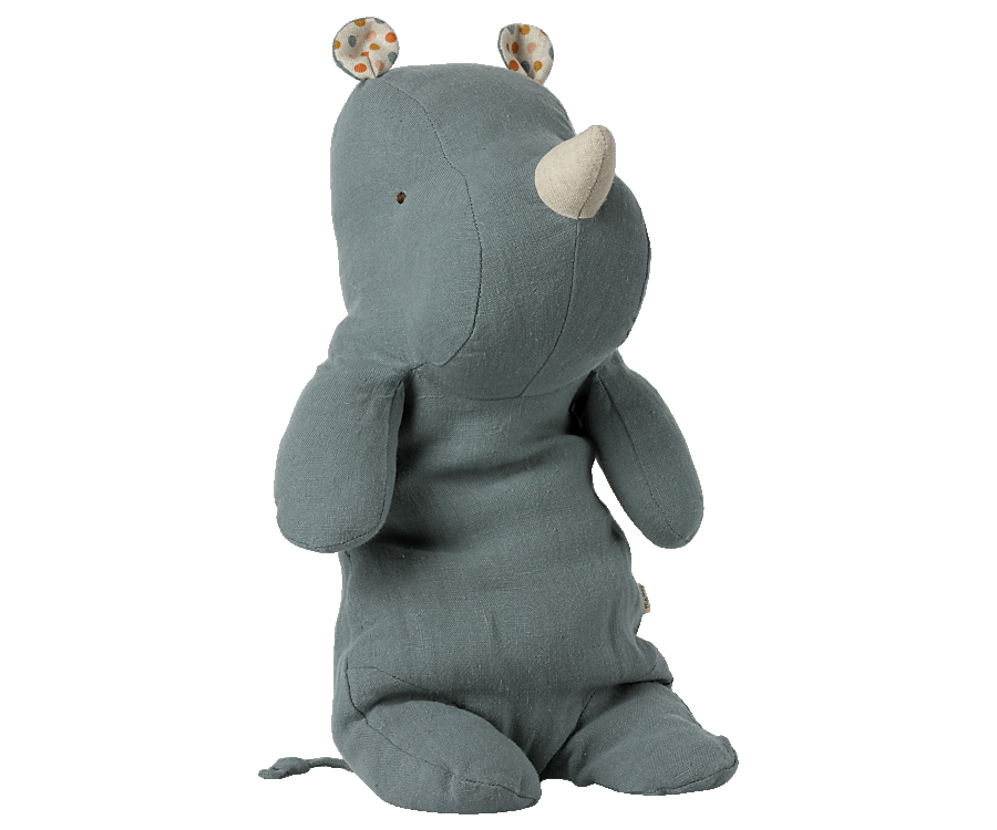 Maileg Medium Rhino | Dusty Blue
