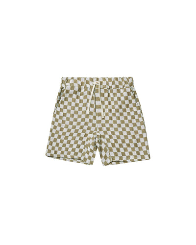 Rylee + Cru Bermuda Short | Olive Check