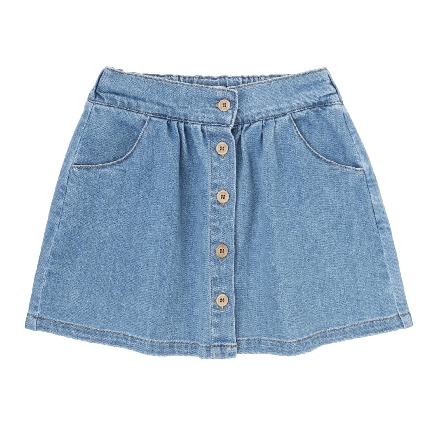 Tocoto Vintage Denim Mini Skirt