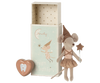 Rose Tooth Fairy Mouse in Matchbox